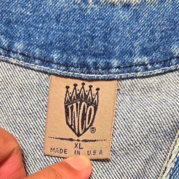 JNCO Vintage 90s Made In USA Jnco Jeans Denim vest Size XL - Picture 5 of 9